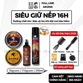 Sáp vuốt tóc nam Akuma Infinity Clay, Royal Pomade 56g | 116g, Gôm xịt tạo kiểu  350ml - Waxshop C2