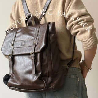 [ Tặng Charm Susu ] Fuyuko Leather Backpack - Balo Da Gọn Nhẹ FUYUKO ( Ouithebrand )
