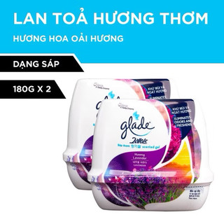 Combo 2 cục sáp thơm Glade 180g hương lavender