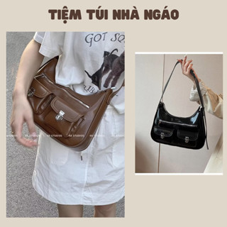 Túi xách kẹp vai  nữ cá tính ngăn đựng rộng, túi đep thiết kế trẻ trung dây điều chỉnh đeo chéo đẹp