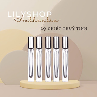 Lọ Chiết Nước Hoa Trụ Vuông Dài 10ml / Xilanh chiết nước hoa