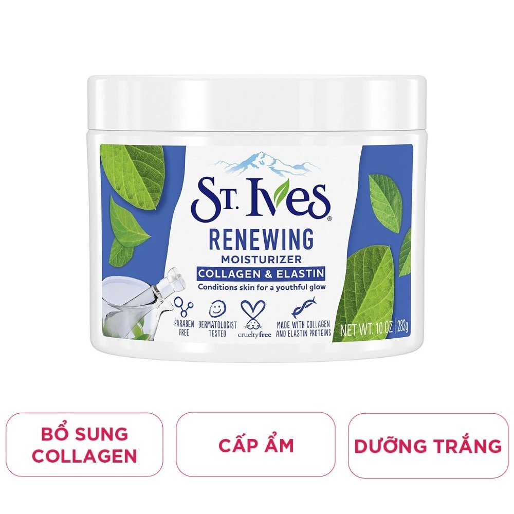 Kem Dưỡng Ẩm St.Ives Renewing Collagen& Elastin 283g