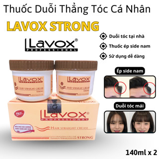 Thuốc Duỗi Tóc Dùng Tại Nhà Lavox Strong Cam 140ml x 2, Giúp duỗi thẳng tóc , ép side tóc nam , nhanh chóng và hiệu quả.