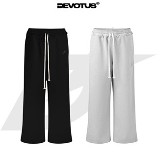 Quần Dài Nỉ chân cua 450gsm form suông Phối Rách Devotus Local Brand Unisex - SWEATPANTS THÊU 3D
