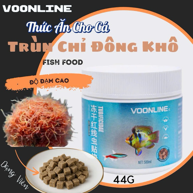 Trùng Chỉ Đông Khô Voonline - Thức Ăn Dành Cho Cá Cảnh