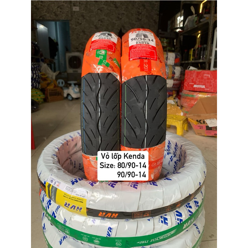 Vỏ lốp Kenda gắn cho AB, Vario, Vison, Click. Vỏ không ruột size 80/90-14 90/90-14