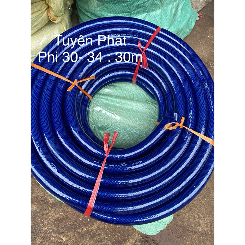 Ống xanh lưới phi 30- 34 -40 : ( dài : 20m - 30m -50m )tặng kèm 1 dây chun chằng hàng