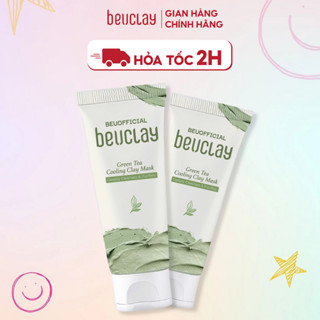 Combo 2 mặt nạ đất sét trà xanh BeUclay 70g