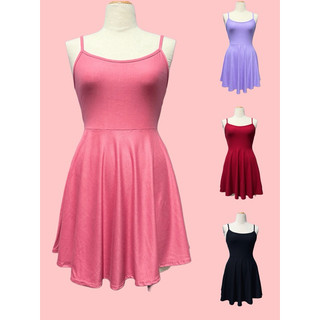 [ BIGSIZE TRÊN 55KG ] MS9 ĐẦM 2 DÂY XOÈ NHIỀU MÀU bigsize nữ