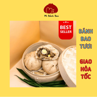  Bánh Bao Gà Nấm Nguyên Cám – Vỏ Bánh Nguyên Cám Dinh Dưỡng Gà Nấm Đậm Đà – Mi Bánh Bao – Healthy 