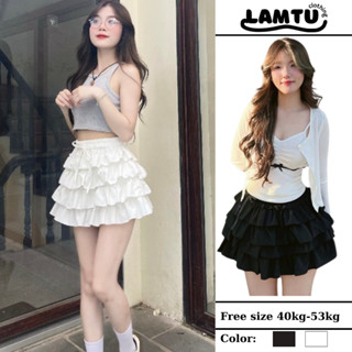  Chân váy ren bèo 4 tầng dáng ngắn WAVYSKIRT - Lâm Tú Clothing 