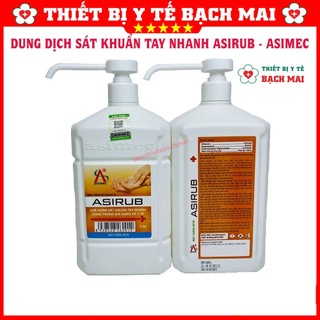   CHÍNH HÃNG  Nước Rửa Tay Khô Sát Khuẩn ASIRUB 500ml - ASIMEC 