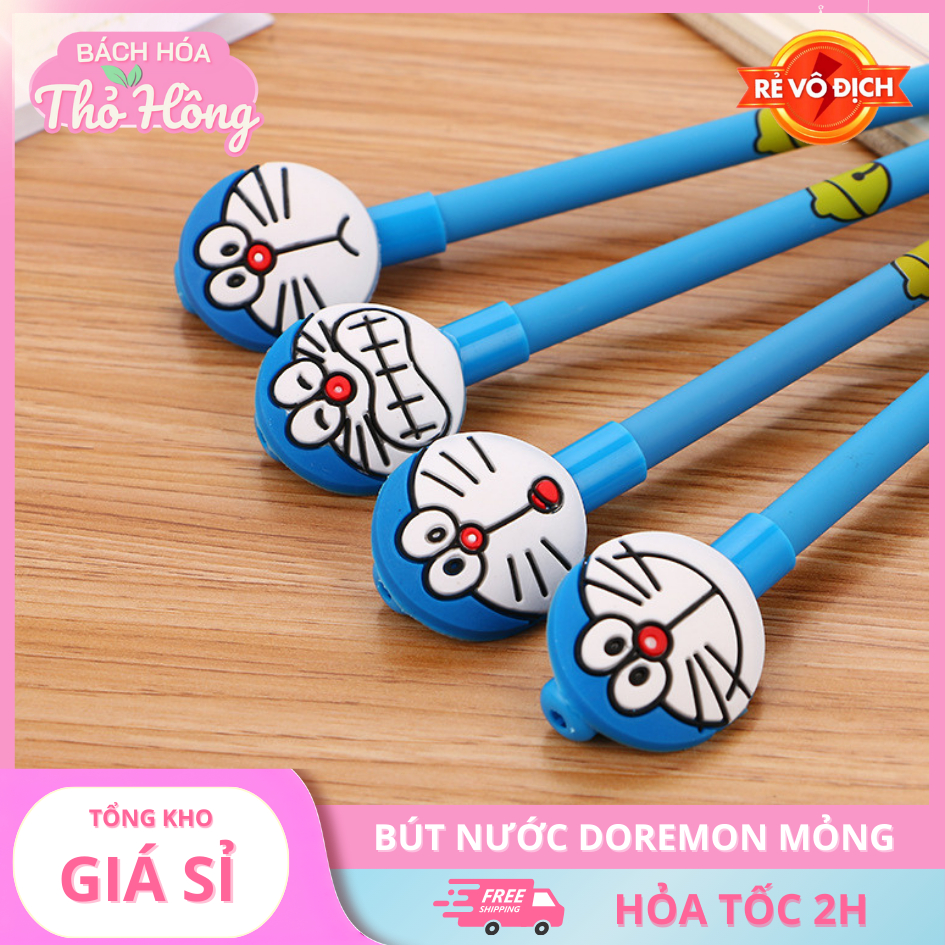 3 Bút Nước Mực Đen Doremon Mỏng