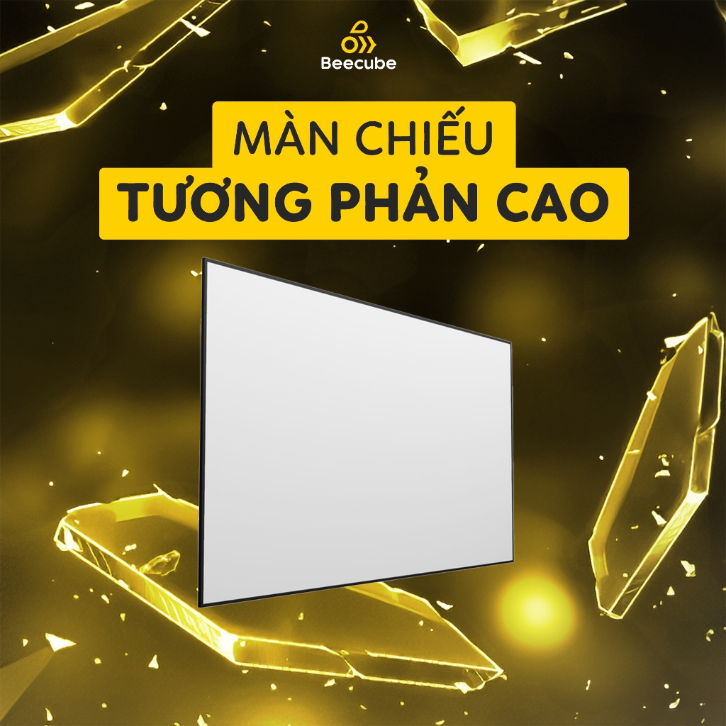 Màn chiếu vải tương phản cao hỗ trợ máy chiếu