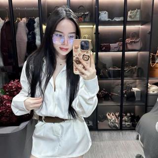 Váy Sơmi Thô Kèm Đai Dành Cho Nữ By Trang Mun J60