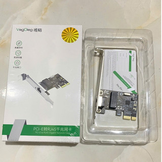 Card mạng RJ45 1000 Mbps chính hãng Veggieg V-PC01 chíp RTL8111F, Card Lan H61 pci express thường