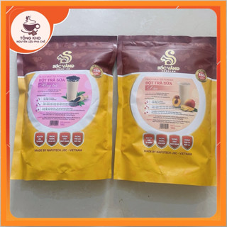 Bột Trà Sữa Pha Sẵn Uống Liền Sóc Vàng Gói 1 kg Đủ vị Hồng Trà, Dâu, Đào, Xoài, Khoai Môn, Bí Đao