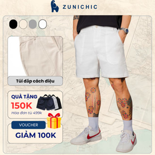 Quần Short Kaki Nam Ngắn Quần Đùi Nam Kaki Lưng Đai Thun Đen, Trắng, Kem QDMT222