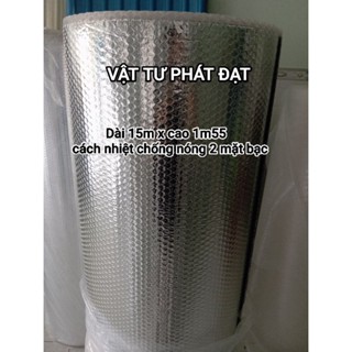 Cách nhiệt chống nóng dài 35m khổ cao 1m55 cách nhiệt dùng sẽ giảm nóng mái tôn, nhà xưởng.