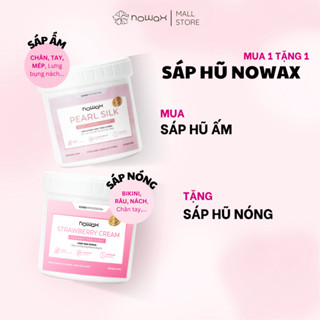 (Mua 1 tặng 1) Set Sáp hũ wax lông Nowax, mua SÁP HŨ ẤM Nowax cho Chân, Tay, tặng SÁP HŨ NÓNG Nowax cho Bikini, Nách