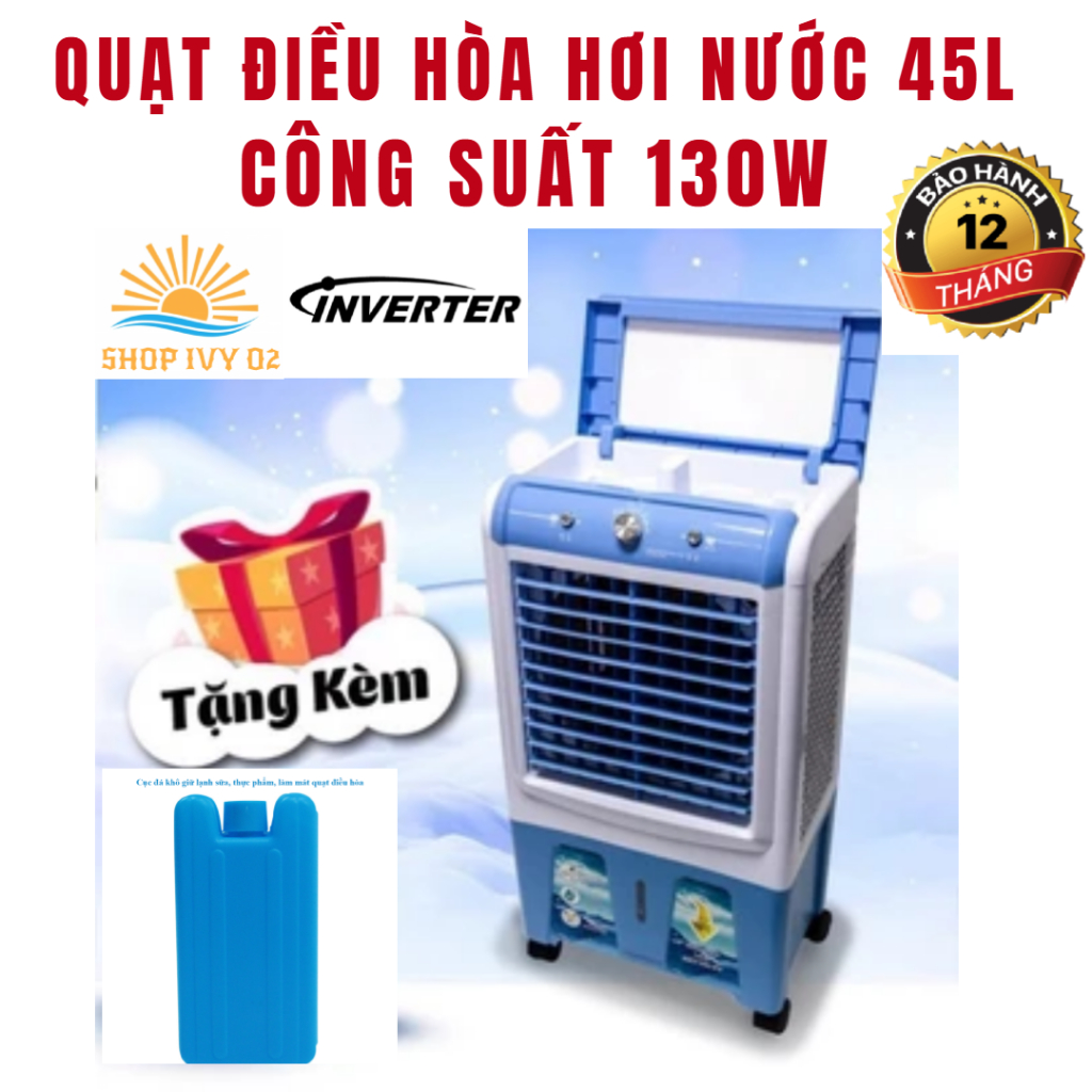 QUẠT ĐIỀU HOÀ HƠI NƯỚC TẶNG BÌNH ĐÁ KHÔ - CÔNG NGHỆ INVERTER TIẾT KIỆM ĐIỆN bảo hành 12 tháng
