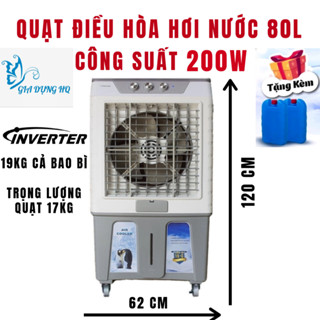Quạt điều hòa hơi nước DUNG TÍCH 80L CỨC TO  tiết kiệm điện,làm mát nhanh tao ẩm BẢO HÀNH 12 THÁNG