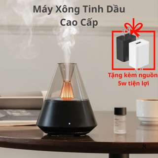 Máy Khuếch Tán Tinh Dầu Phun Sương Có Điều Khiển Kết Hợp Đèn Ngủ Sang Trọng