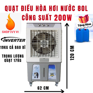 Quạt điều hòa HƠI NƯỚC dung tích 45L - 80L tiết kiệm điện làm mát nhanh