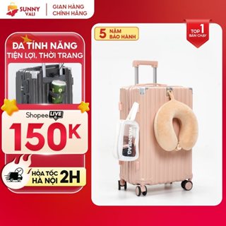 Vali SUNNY SV15 - Vali du lịch, vali khóa kéo thời trang nhựa PC + ABS bảo hành 5 năm
