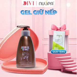 Gel giữ nếp tóc, tạo kiểu dưỡng tóc nam nữ phồng tóc, mềm mại ARGAN OIL nuspa 280ml - Mỹ phẩm Divi