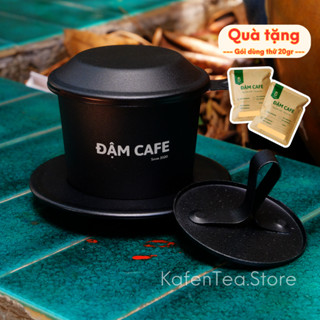 Phin pha cà phê nhôm dày ANODE cao cấp màu đen chất lượng, phin nhôm dày pha cafe ngon từ Đậm Cafe