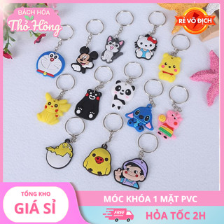 🔑COMBO 10 MÓC KHÓA 1 MẶT PVC – GIÁ SỈ SIÊU RẺ 🐰🌸