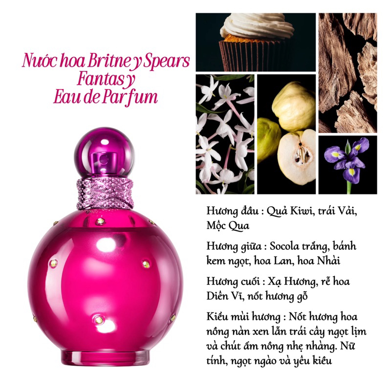[Fullseal] Nước hoa Britney Spears Fantasy & Midnight Fantasy EDP 100ML - Bill UK
