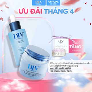 Bộ Đôi Dưỡng Ẩm Làm Dịu Da 5% Panthenol Vitamin B5 DIV [Serum 50ml + Kem Dưỡng 50gram]
