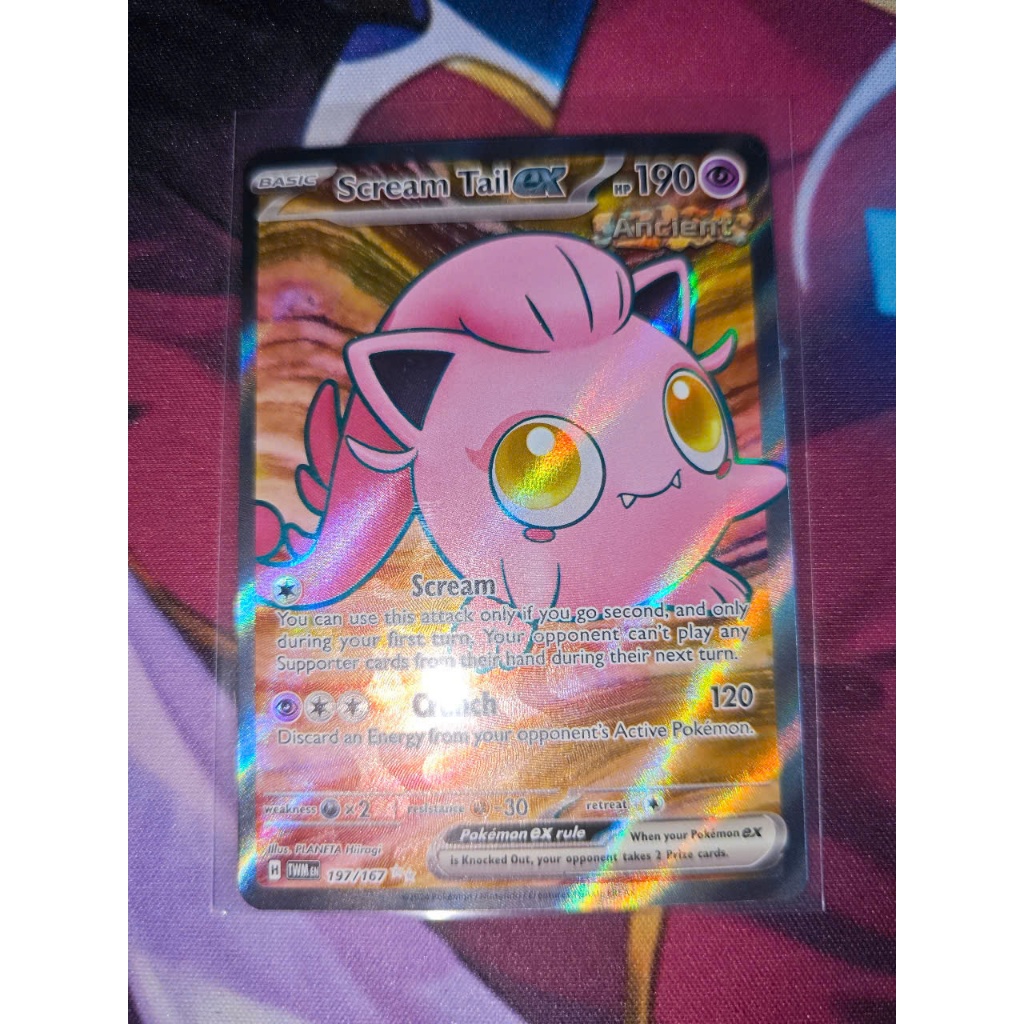 Thẻ bài Pokemon - TCG - Scream Tail ex (197/167) [Scarlet & Violet: Twilight Masquerade]