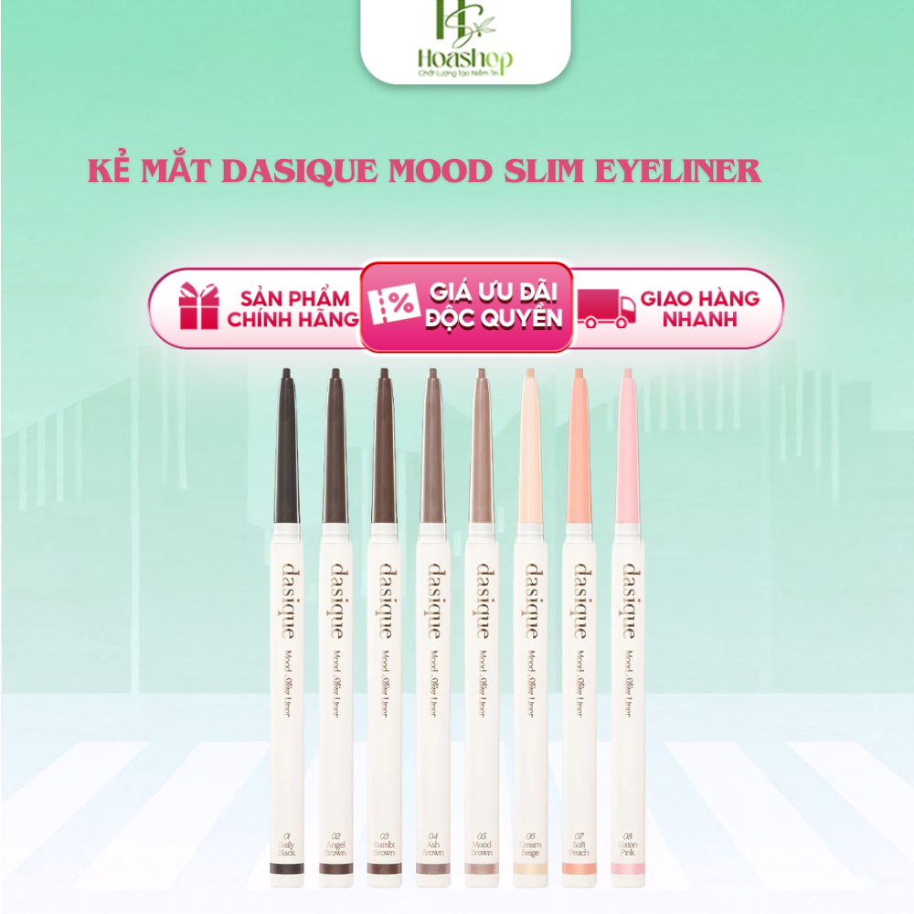 [Date 08/2025]Kẻ Mắt Dasique Mood Slim Eyeliner