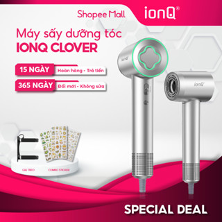 Máy sấy tóc ion âm ionQ Clover công suất 1600W nhanh khô chăm sóc và bảo vệ tóc chuẩn Salon