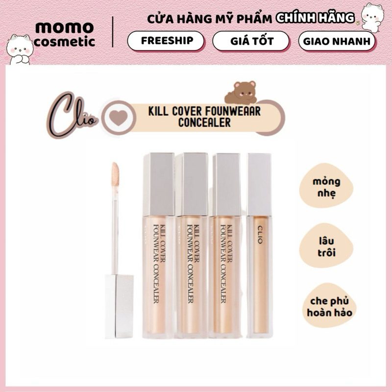 Che khuyết điểm CLIO Kill Cover Founwear Concealer