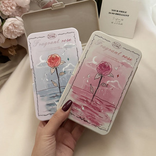 khay đựng Lens 6 ô hoa Hồng kute Muneyes