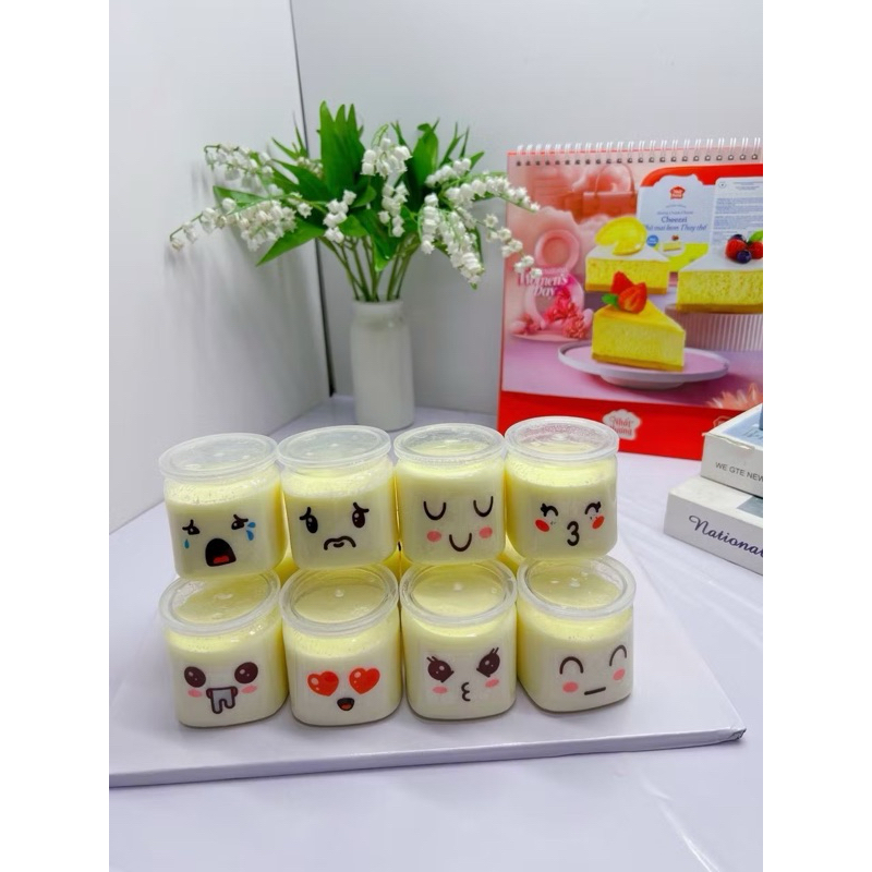 COMBO 200 hủ nhựa sữa chua vuông