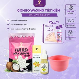 Combo Wax Nách, Wax Râu Tiết Kiệm ĐỐM WAXING Tặng Que Và Phấn Rơm