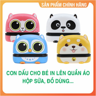 Khắc con dấu in tên lên quần áo, in hộp sữa, in đồ dùng làm theo yêu cầu mực vải giặt không phai