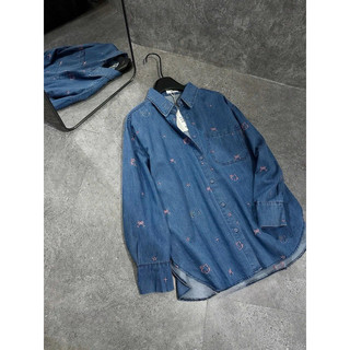 [Về Sẵn] Áo Jean Suông Nơ Hellokity QC