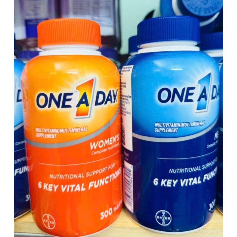Viên One A Day Men'S Multivitamin Health Formula, 300 Viên và 200 viên cho Nam