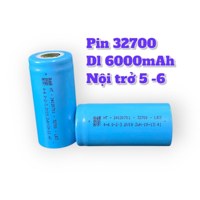 Combo [Pin sắt LiFePO4 32700 3.2V- 6000mAh] Cell Pin Sắt Phosphate Dung Lượng Cao