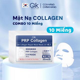 GIK combo 10 mặt nạ giấy, B3 B5 trắng da mặt , Mặt Nạ Collagen Hàn Quốc Giúp Cấp Ẩm,Hỗ Trợ Phục Hồi