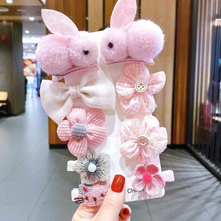 Set 9 Kẹp Tóc 2 Con Thỏ