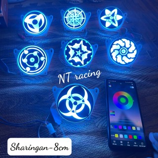 Mặt Led xoay Sharingan độ lé đèn bi cầu, gắn Demi