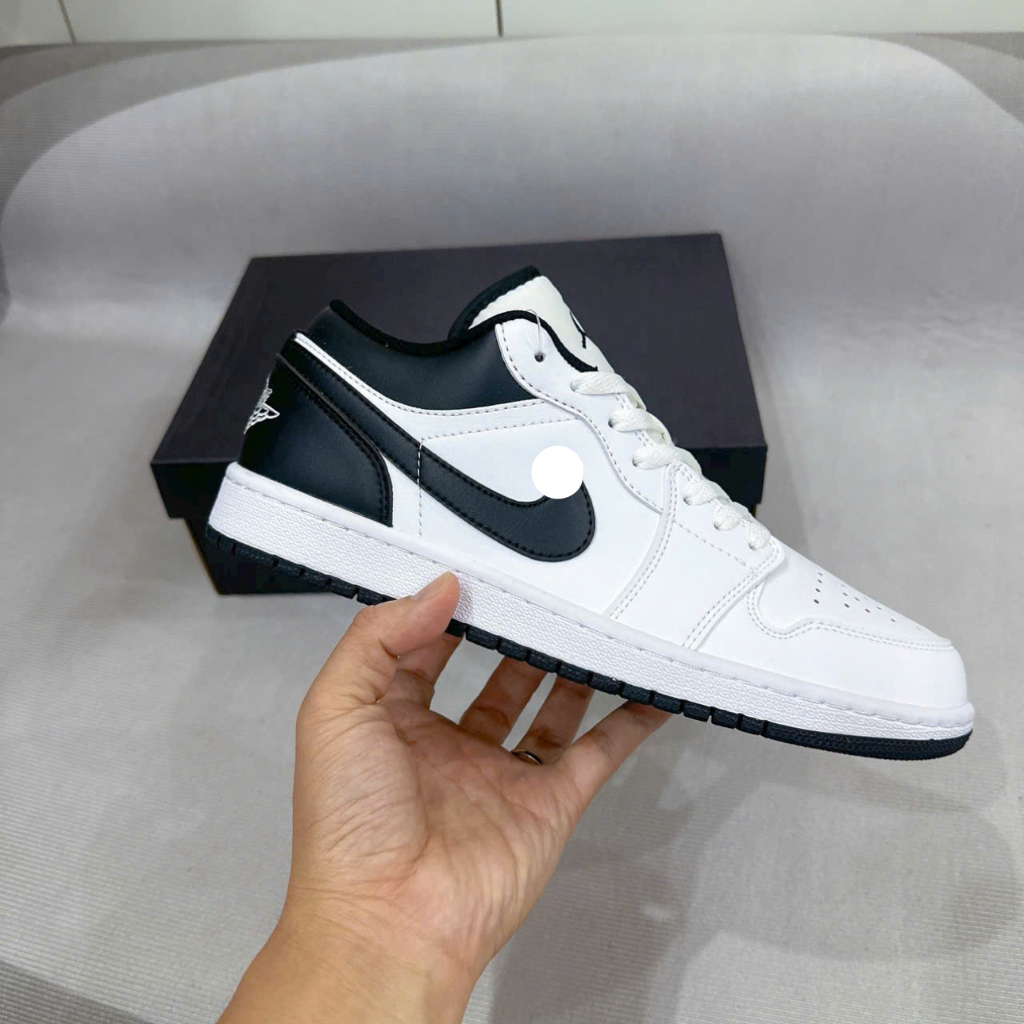 Giày Jd1 low panda v2 nam nữ Egan, Giày JD nam nữ bản Best full bill box