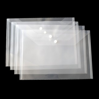 100 Túi Clear Bag khổ A4/F - Túi đựng tài liệu nhựa trong suốt, có khuy bấm -chống nước các cỡ